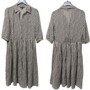 BANANA REPUBLIC Silk Cotton Sheer Midi Dress 4